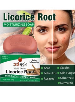 Red Apple Fluid Extract Licorice Root Super Moisturizing Soap 100g  - Image 2