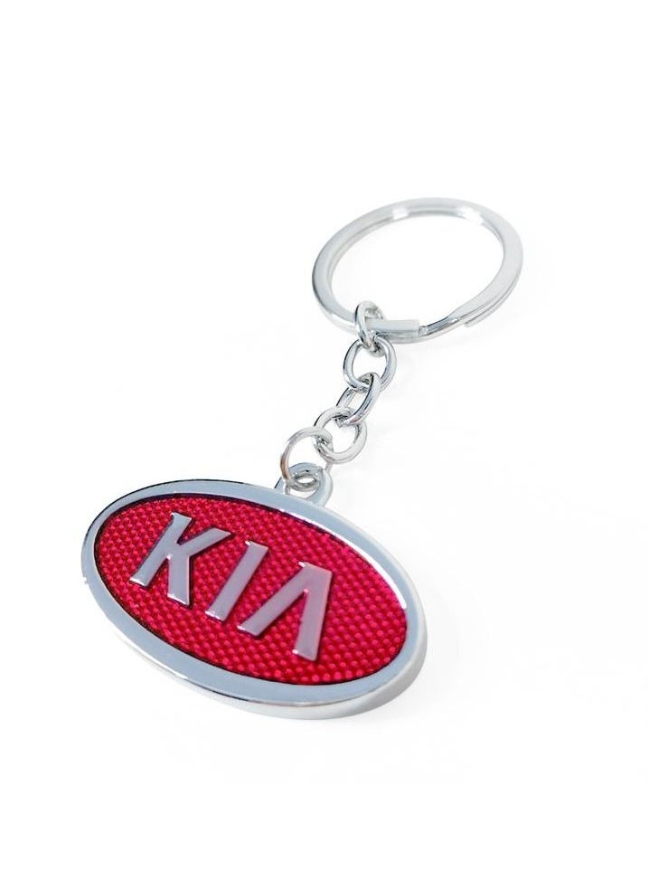 كيا سلسلة مفاتيح بشعار KIA سلسلة مفاتيح معدنية للسيارة KIA  - Image 1
