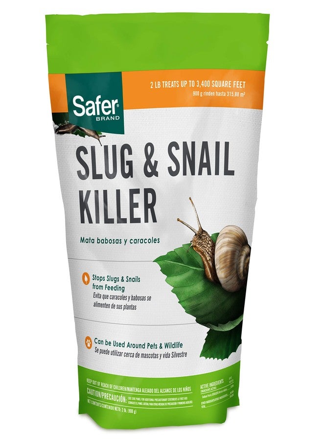 Safer Brand Slug & Snail Killer - 2 lb Bag - SB125 - Treat up to 3400 Sq FT per Bag - Image 1