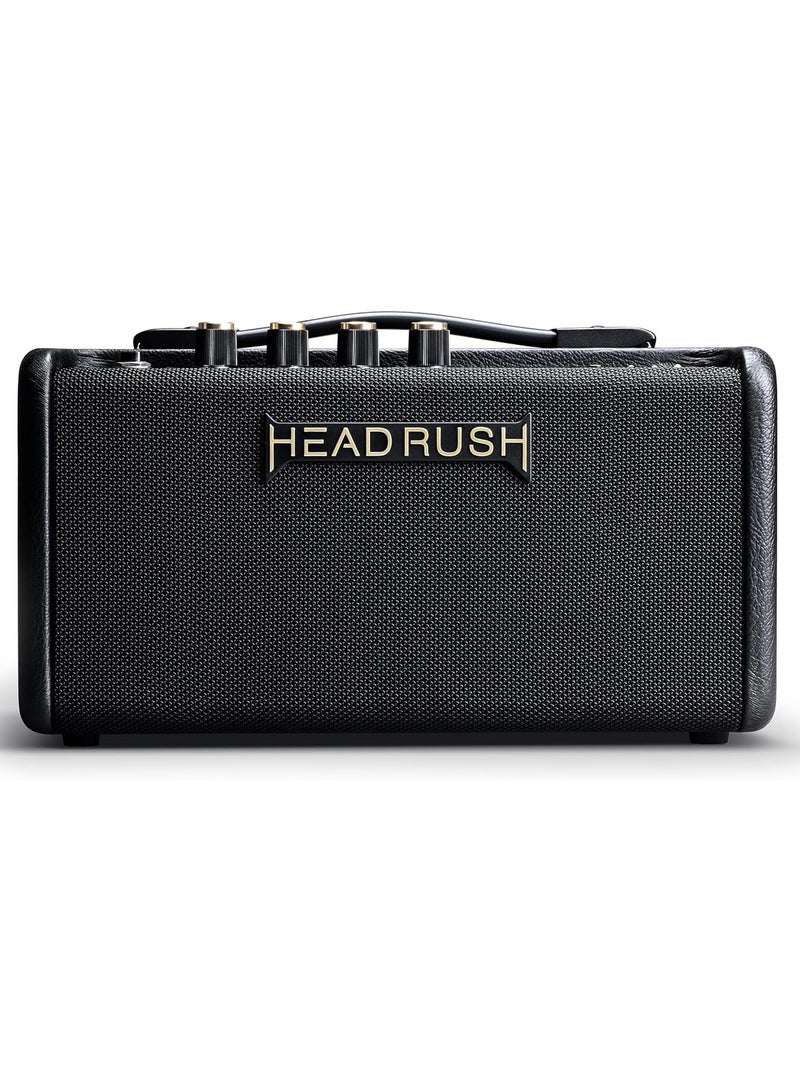 HEAD RUSH HeadRush FRFR Go Portable Desktop Amplifier 30W, 2 x 3" FRFR Desktop Amplifier with Bass Port, Bluetooth, Aux In, Headphone Jack, and Rechargeable Battery - Image 1