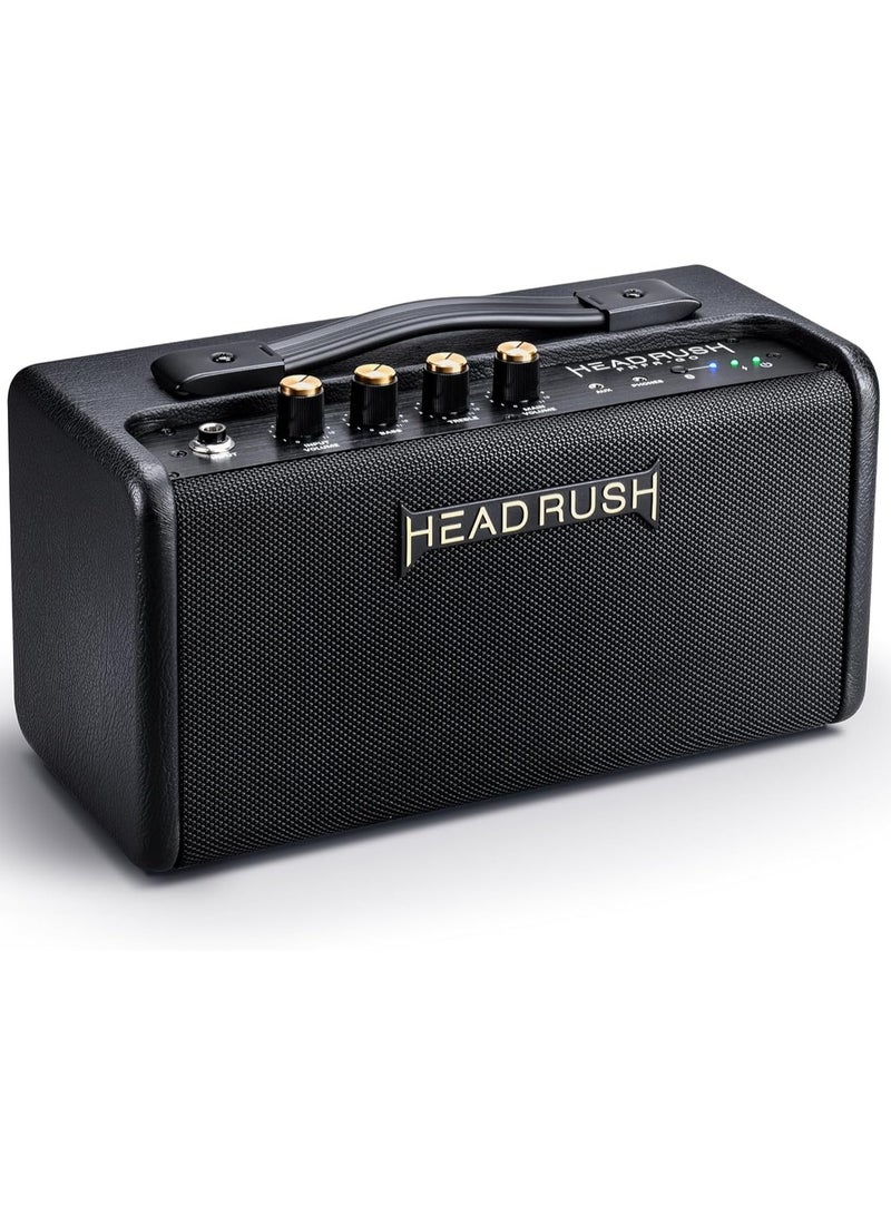 HEAD RUSH HeadRush FRFR Go Portable Desktop Amplifier 30W, 2 x 3" FRFR Desktop Amplifier with Bass Port, Bluetooth, Aux In, Headphone Jack, and Rechargeable Battery - Image 2