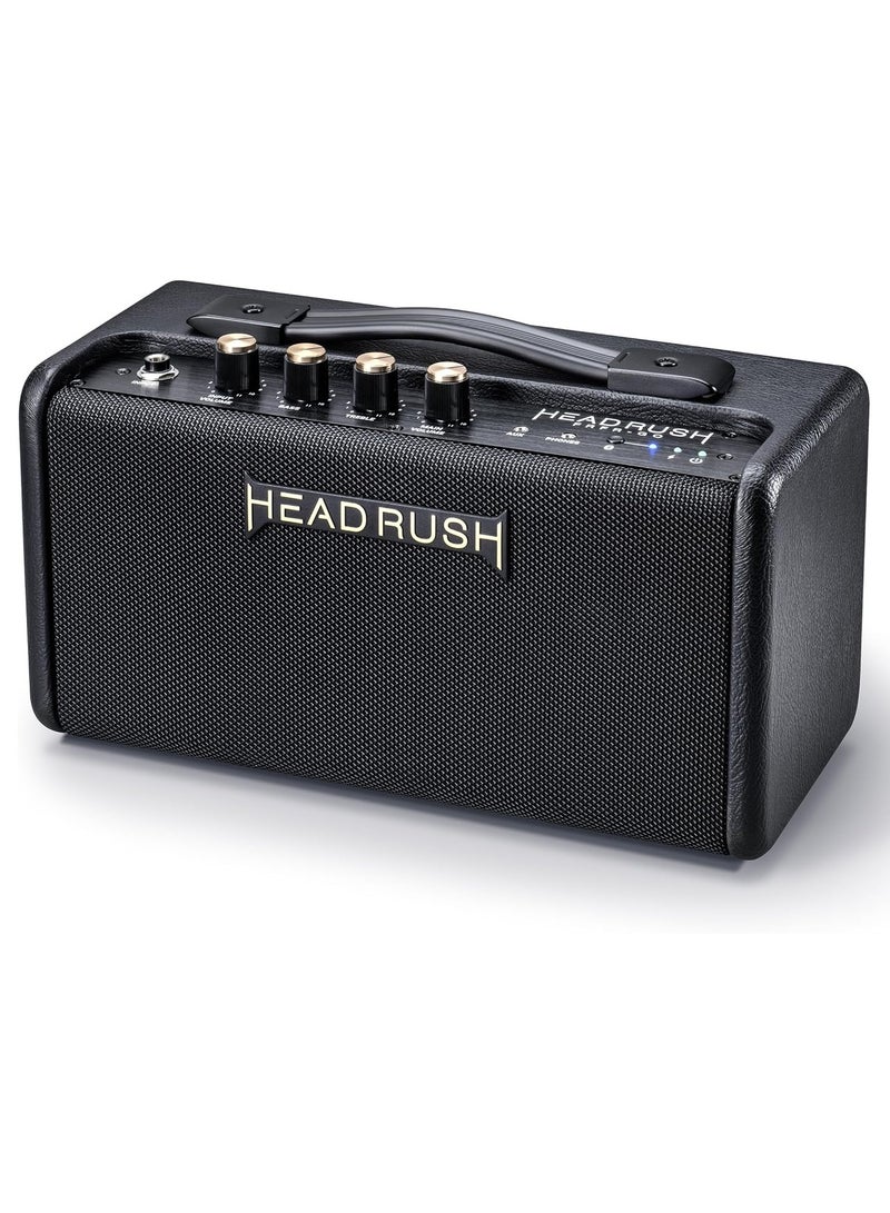HEAD RUSH HeadRush FRFR Go Portable Desktop Amplifier 30W, 2 x 3" FRFR Desktop Amplifier with Bass Port, Bluetooth, Aux In, Headphone Jack, and Rechargeable Battery - Image 3