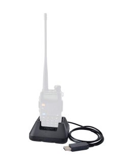 Y&D Two Way Radio USB Charger Walkie Talkie Desktop Battery for Baofeng UV-5R UV-5RA UV-5RB UV-5RC UV-5RD UV-5RE UV-5Replus UV-82 BF-F8HP GT-3TP TYT TH-F8 Ham  - Image 4