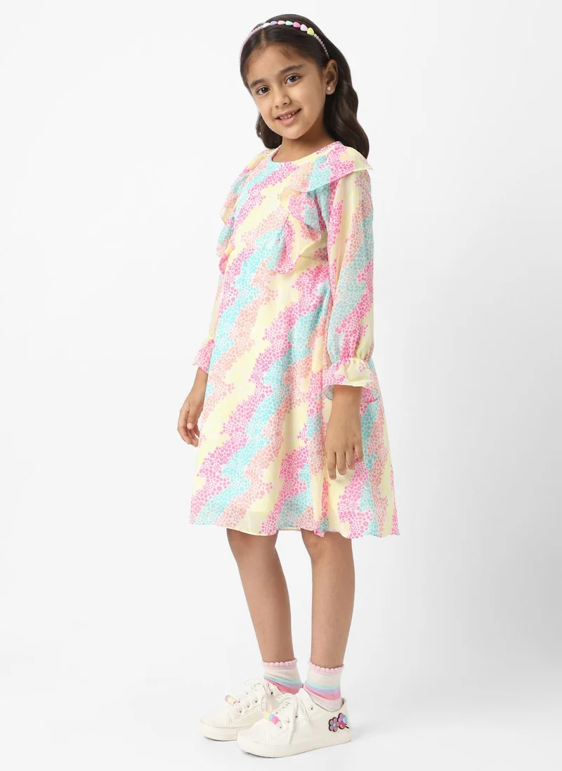 نوتيناتي Nautinati Girls’ Abstract Print Frock