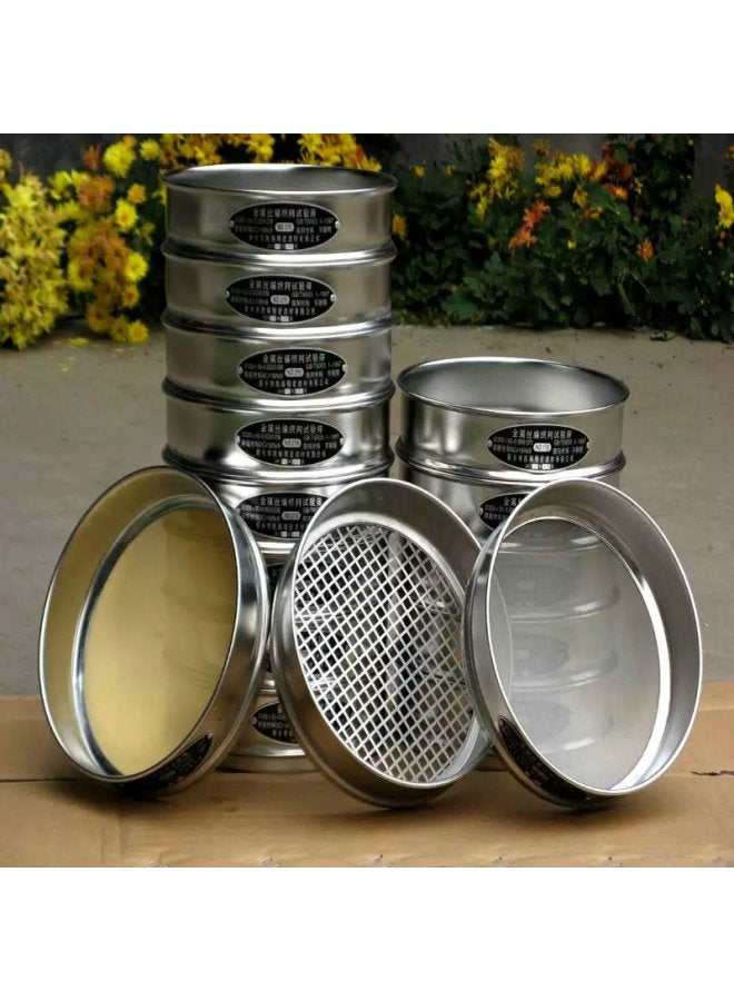 304 Stainless Steel Plastic Sample Sieving Screen 4-2000 Mesh Standard Filtration Test Screen Vibration Sample Sieving Frame-Specifications:30cm Diameter (stainless Steel)-Color:30 Mesh - Image 2