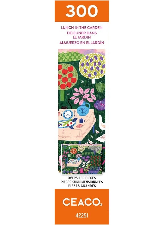 Ceaco Ceaco - Lunch in The Garden - 300 Oversized Piece Jigsaw Puzzle  - Image 3