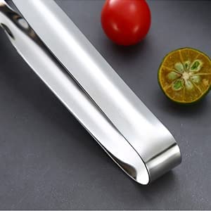 BEING CART 3in1 Cooking Tong Double Sided Spatula 10 inch Multifunctional Stainless Steel Food Flipping Spatula Tongs Clip for Beefsteak Bread Hamburger BBQ Meats Pizza Pies Bread Fish - Image 3