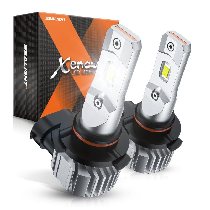 SEALIGHT 9145 H10 LED Fog Light Bulbs or DRL 18000LM 800 Brightness 9140 H10 9145 LED Fog Lights LED Bulb for Car 6500K Cool White 984 FT Strong Penetration 60000 Hours Lifespan Pack of 2