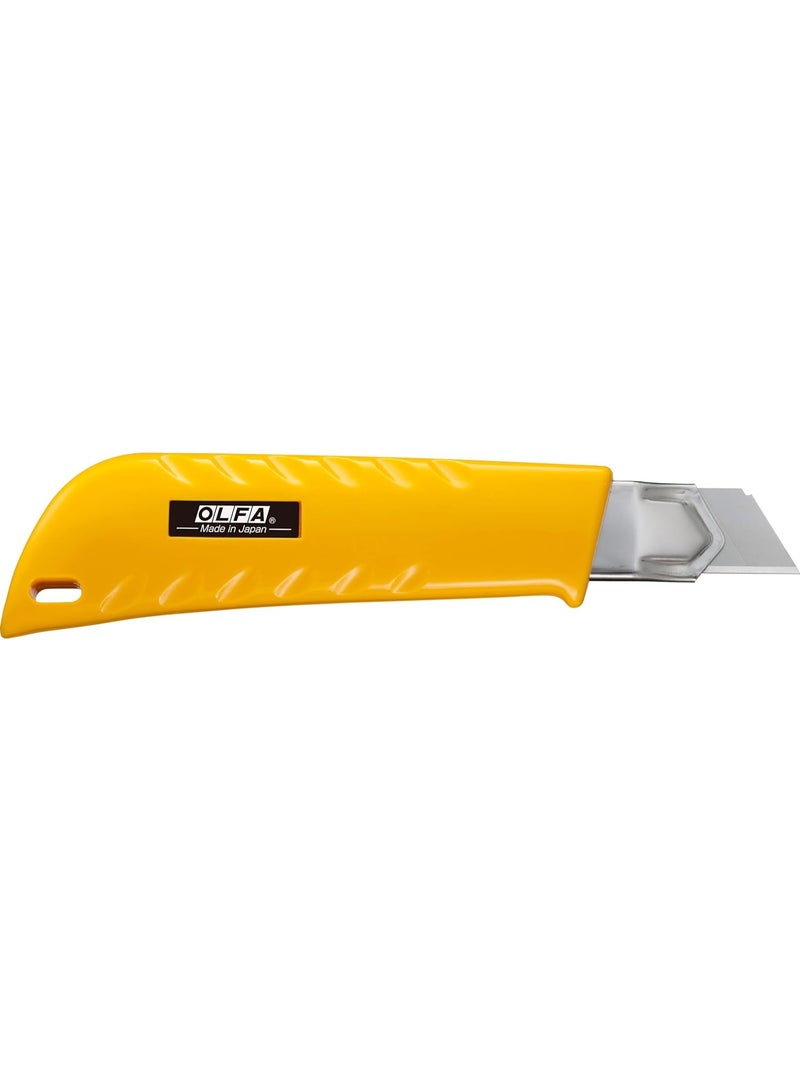 OLFA L-1 Heavy Duty Utility Knife 18mm – Professional Ratchet Lock Snap-Off Cutter with Stainless Steel Blade Channel - Image 3