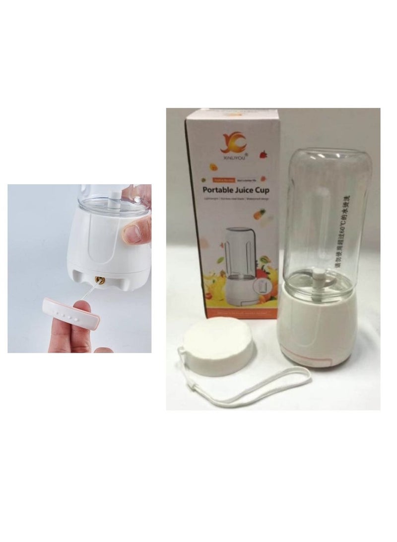 Portable Manual Juice Blender with 3 stainless steel blades - Image 1