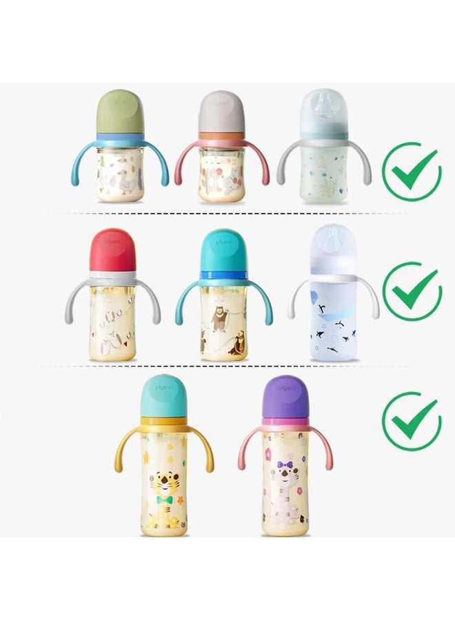 ROMIRUS Pack of 2, Bottle Handles Grips Compatible with Pigeon Nursing Bottles - Image 4