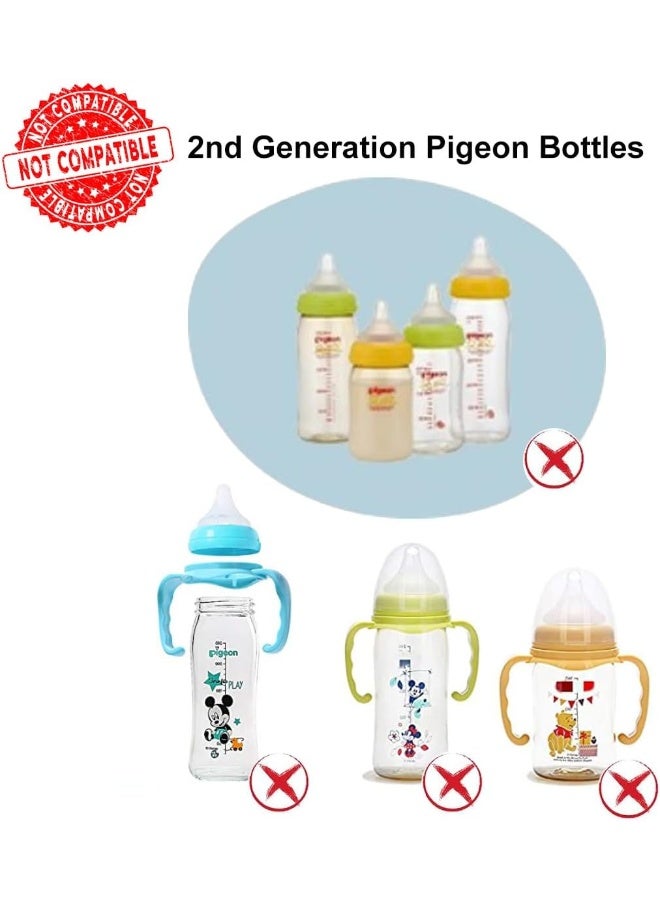 ROMIRUS Pack of 2, Bottle Handles Grips Compatible with Pigeon Nursing Bottles - Image 3