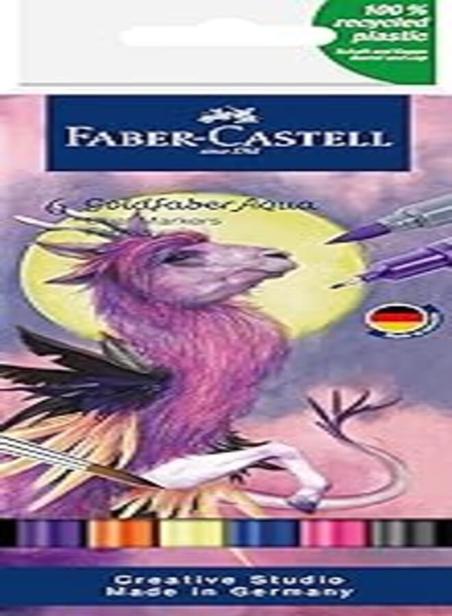 Faber-Castell Goldfaber Aqua Dual Marker - Wallet of 6 - Fantasy