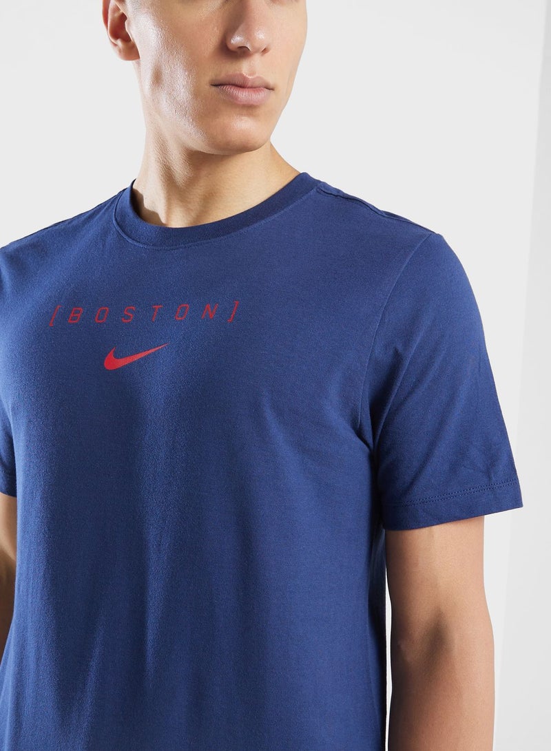 Nike Boston Red Sox Essential Logo T-Shirt - Image 3