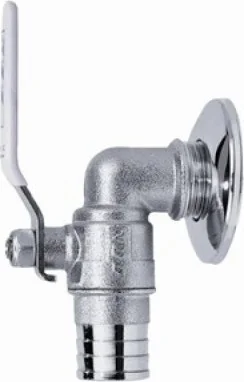 E.C.A Eca 3/4 Spherical Bass Fixed Hose End (Including Faucet Rosette) 102109120