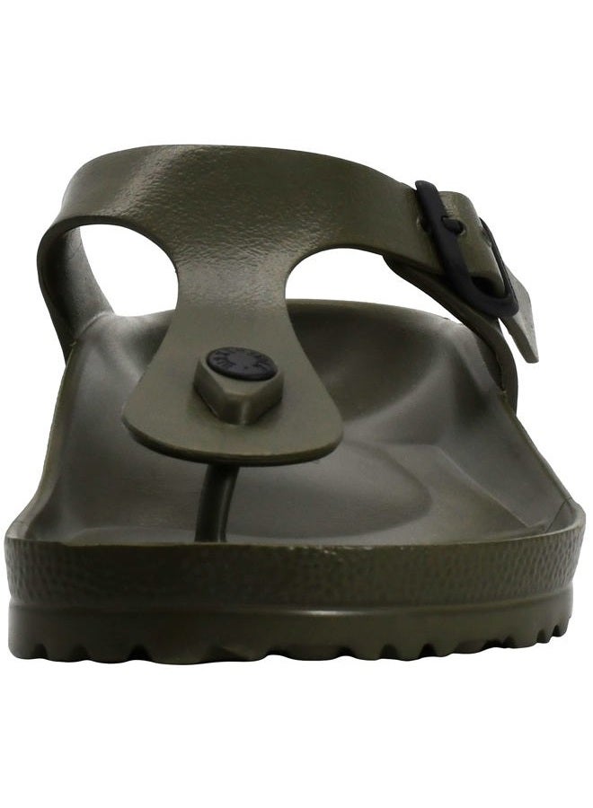 BIRKENSTOCK Unisex Gizeh Essentials EVA Khaki Sandals 38 R EU - Image 2