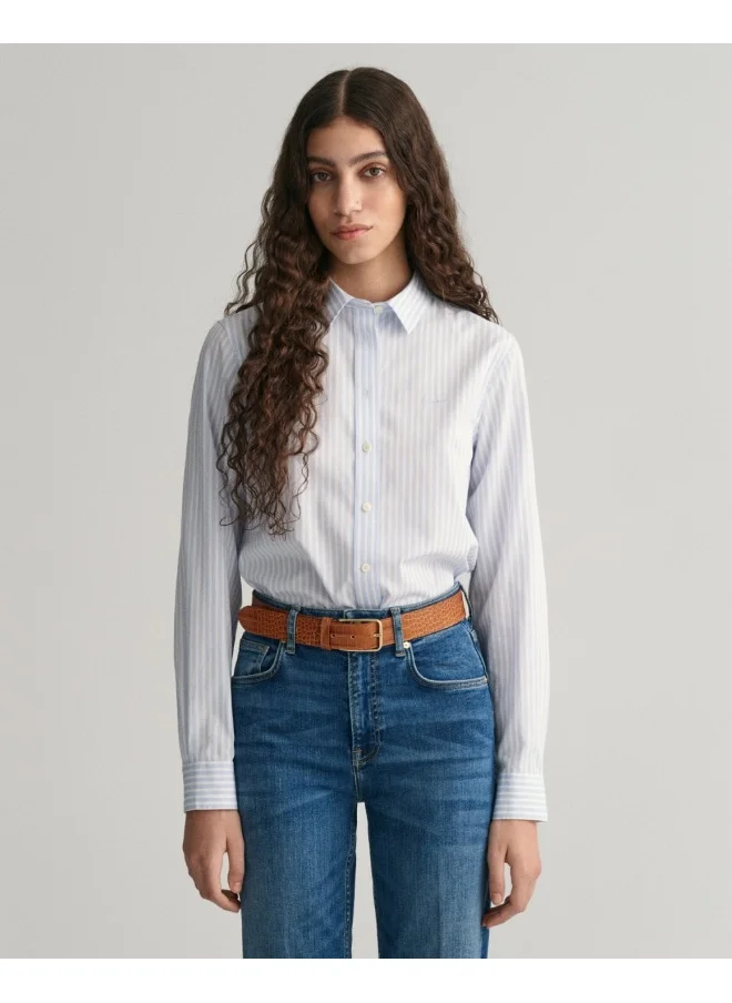 GANT Gant Regular Fit Striped Poplin Shirt