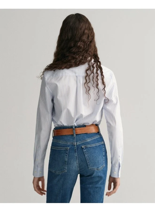 GANT  Gant Regular Fit Striped Poplin Shirt for Women | Best Price UAE