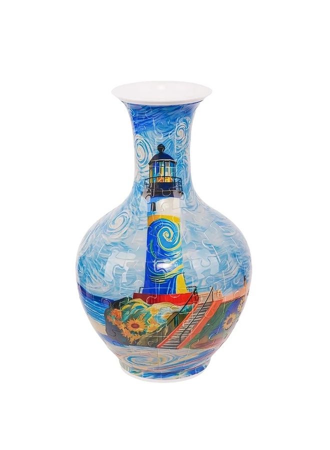 3D Puzzle Vase Lighthouse Model SH1696 164 Curved Plastic Pieces Home Office Decor Gift - Image 1