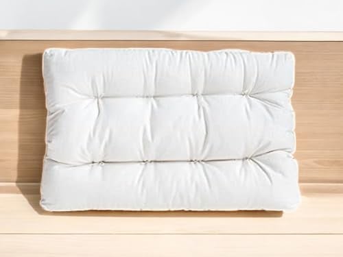 ATOOTFUSION Star Ortho Medical Cervical Pillow | Neck Pillow for Sleeping | Button Indented Contour Pillow for Back & Side Sleepers | Firm Support Neck Pain Relief | 41x61 cm, White - Image 1