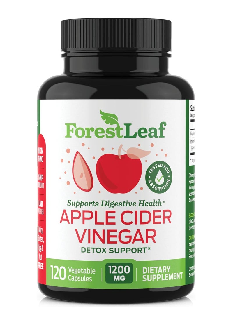 Apple Cider Vinegar Capsules with Cayenne Pepper Powder 1200mg - 120 Organic Pills - ACV Raw Supports Metabolism, Diet, Detox, Digestion, Gut Health, Cleanser - Immune Support Supplement - pzsku/Z947F7F8AC2431F47A643Z/45/1741601380/24201601-75e1-40ec-8b98-47f232970192