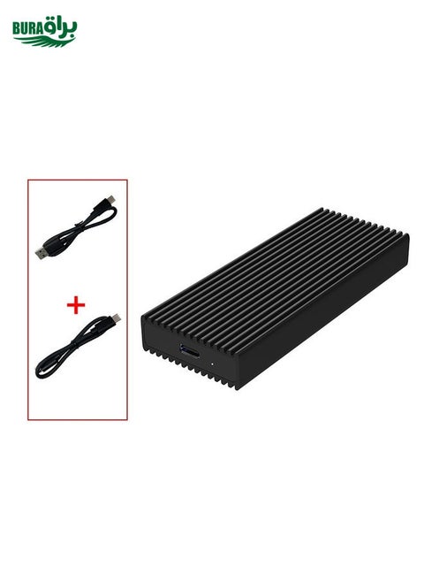 M.2 NVME / NGFF Mobile Hard Disk Box TYPE-C3.1 Notebook External Solid State Drive Box, Style: PC280K NVME Double Cable