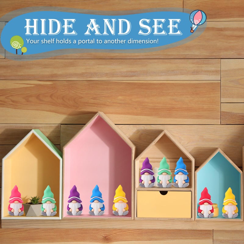 DoubleFill 30 Pcs Mini Gnomes Figurines Tiny Fairy Rubber Gnomes Statue Garden Bulk for Goody Bag Stuffers Filler Party Favors Gifts Decor Dwarf Statues Garden Dollhouse Micro Landscape Accessories - Image 5