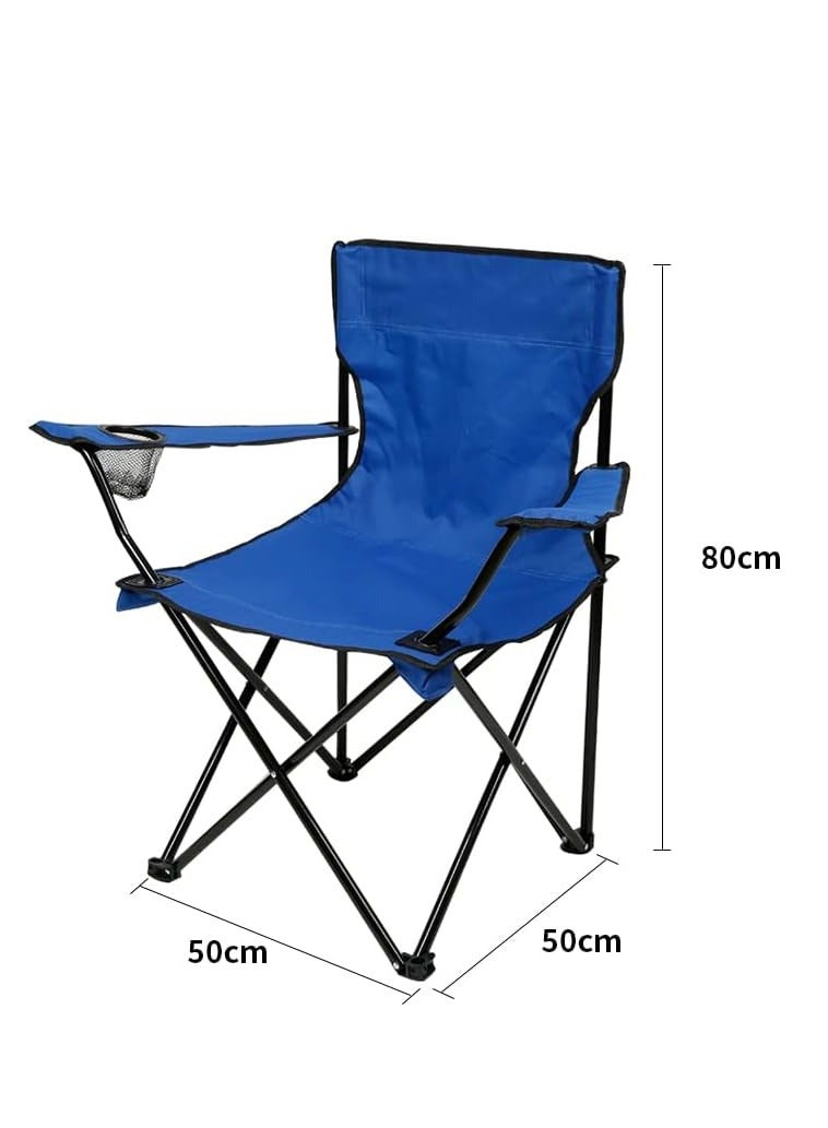 ZAMZIN Folding Beach Chair - Lightweight High Back Camping Chair for Adults - Foldable Outdoor Seat with Carry Bag - Ideal for Camp, Beach, Picnic, Hiking multicolor - Image 4
