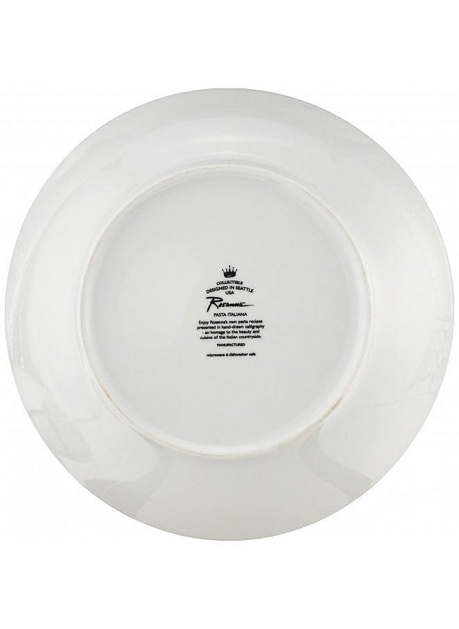 Rosanna - Rosanna Pasta Italiana Pasta Bowls Set of 4,White, 8.25" - Image 1