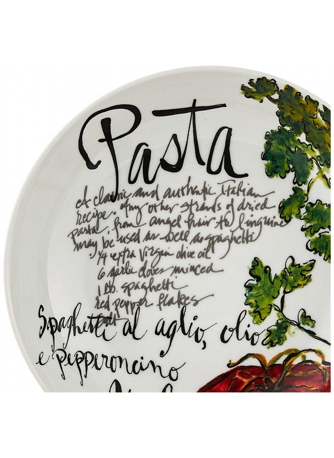 Rosanna - Rosanna Pasta Italiana Pasta Bowls Set of 4,White, 8.25" - Image 1
