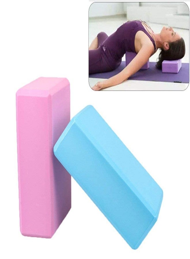 Klapp 1 PIECE Non Toxic Yoga Block Non Slip Yoga Brick Sports Fitness Workout Pilates Brick Brick for Home Gym Workout Exercise Tool Stretching aid for Body Fitness Exercise (Multicolour/Small) - Image 1