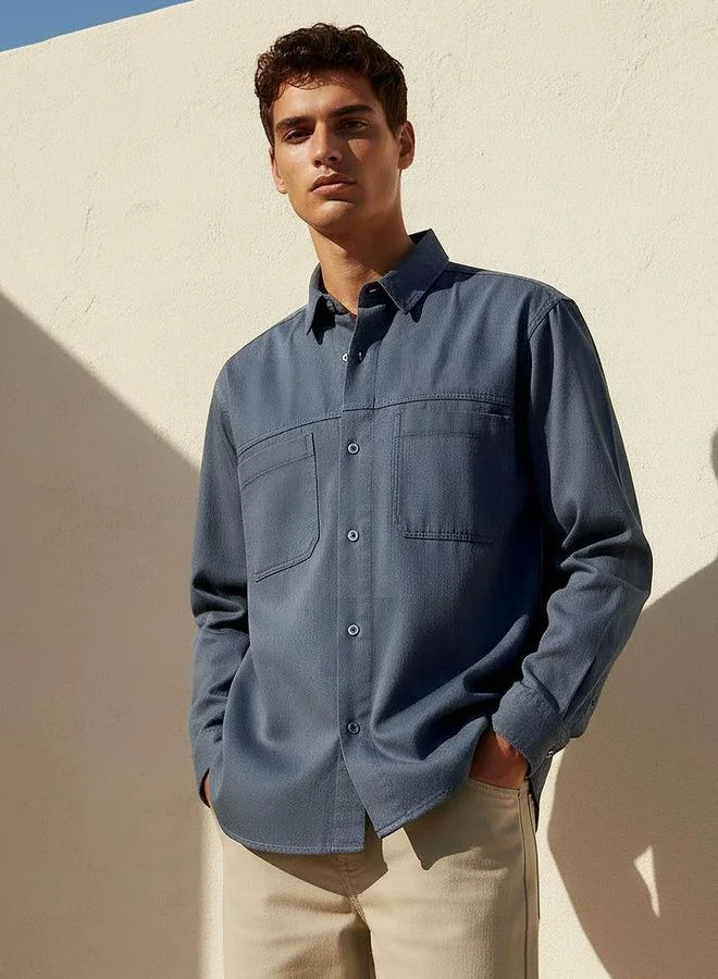 Splash FAV Men Regular Fit Twill Long Sleeves Shirt