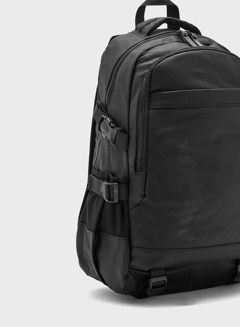 Seventy Five Casual Canvas Backpack With Laptop Sleeve