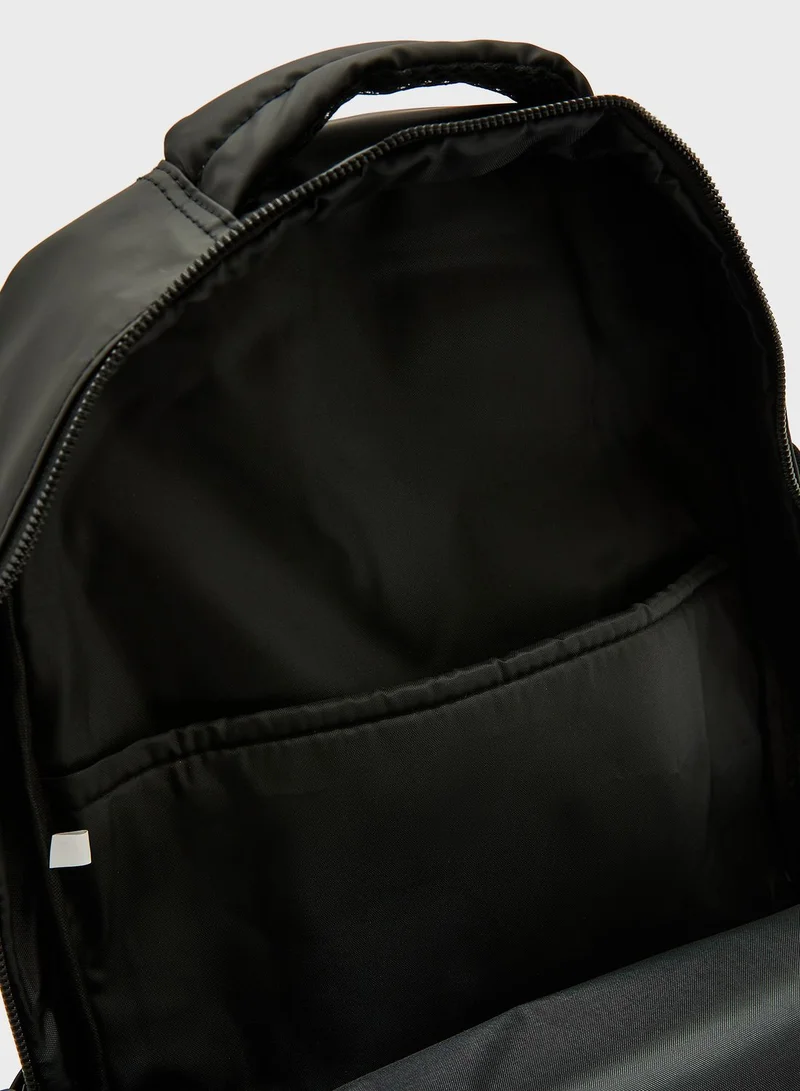 Seventy Five Casual Canvas Backpack With Laptop Sleeve