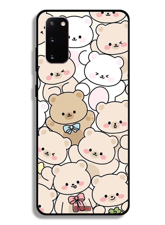 Tolwak Samsung Galaxy S20 Protective Case Cover Bears Pattern - Image 2