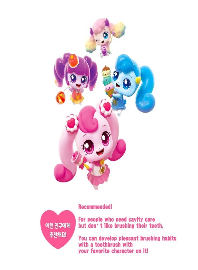 GIANANO Catch Teenieping Character Compact Head Toothbrush, Soft bristles & Easy to Hold Toothbrush, 하츄핑 - Image 3