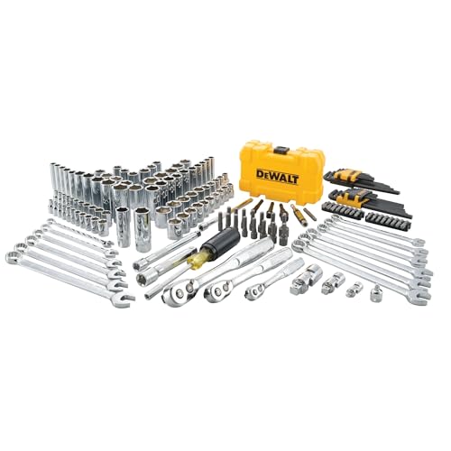 DEWALT Mechanic Tool Set with Case, Socket Set Metric and Standard Full, 1/4" & 3/8" Drive, Hex Keys and Specialty Tools, 168-Piece (DWMT73803) - Image 5
