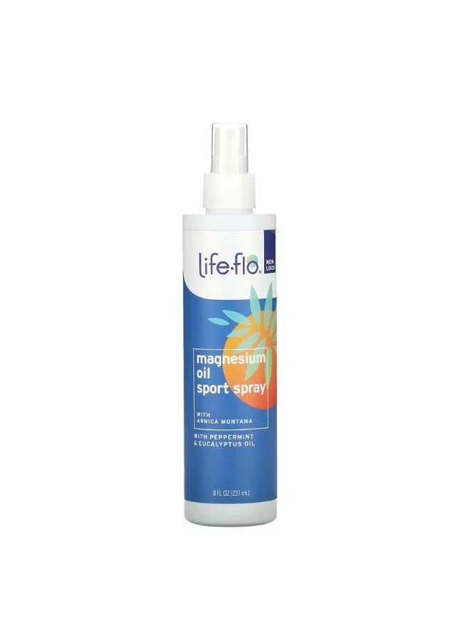Life-flo Magnesium Oil Sport Spray 8 fl oz 237 ml  - Image 1