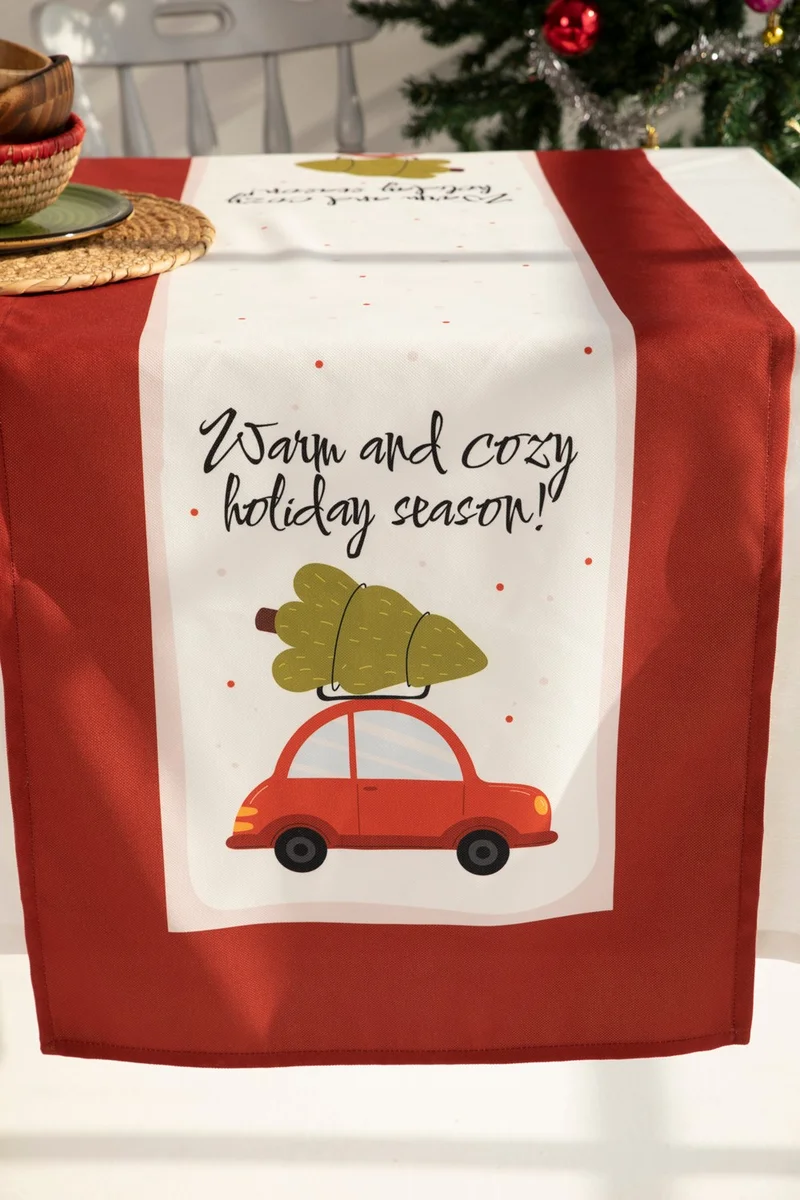 Ays Home Gingham New Year's Car Runner