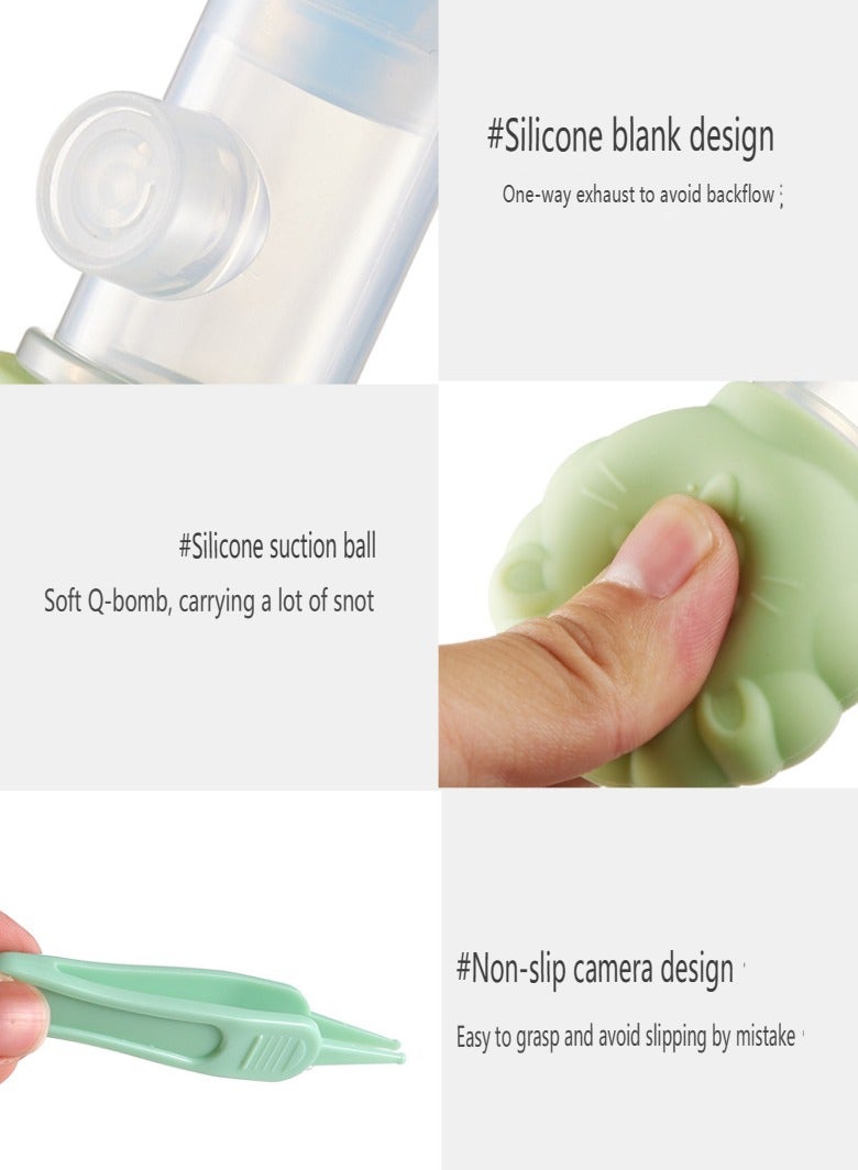 Baby Nasal Aspirator, Nose Cleaning Tweezers, Baby Nose Cleaning Tool 2-piece Set - Image 2