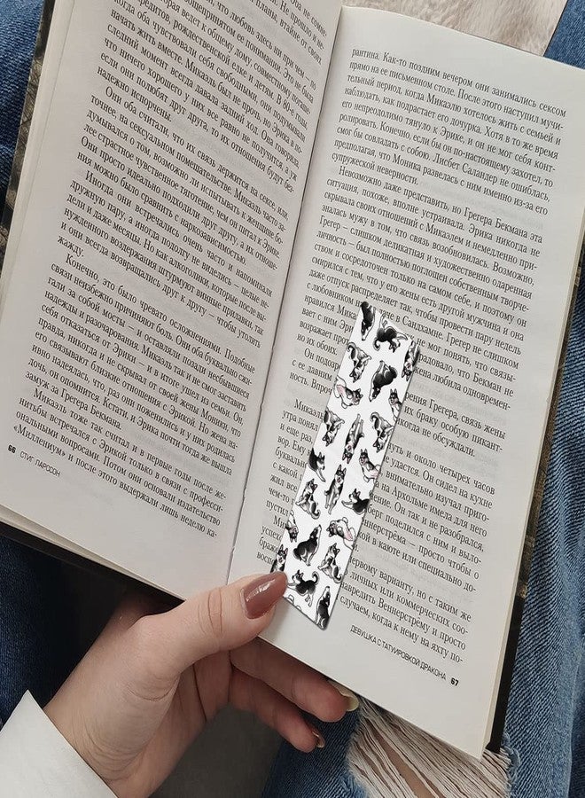 ويرستر مجموعة من 5 فواصل كتب مغناطيسية من WIRESTER، مثالية للطلاب والقراء والمعلمين ومحبي الكتب - تتضمن رسومات مرحة لكلاب بولدوغ فرنسي، وشيه تزو، وسيبيريان هاسكي، وخنزير، وثعلب أحمر. - Image 5