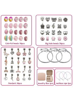 Womdee 68PCS Charm Bracelets Kit with Jewelry Charms, Bracelets for DIY Craft, Jewelry Gift  - Image 3
