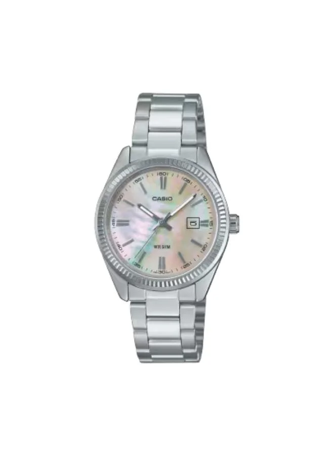 كاسيو Women's Stainless Steel Analog Watch LTP-1302DS-4AVDF - 30.2 mm