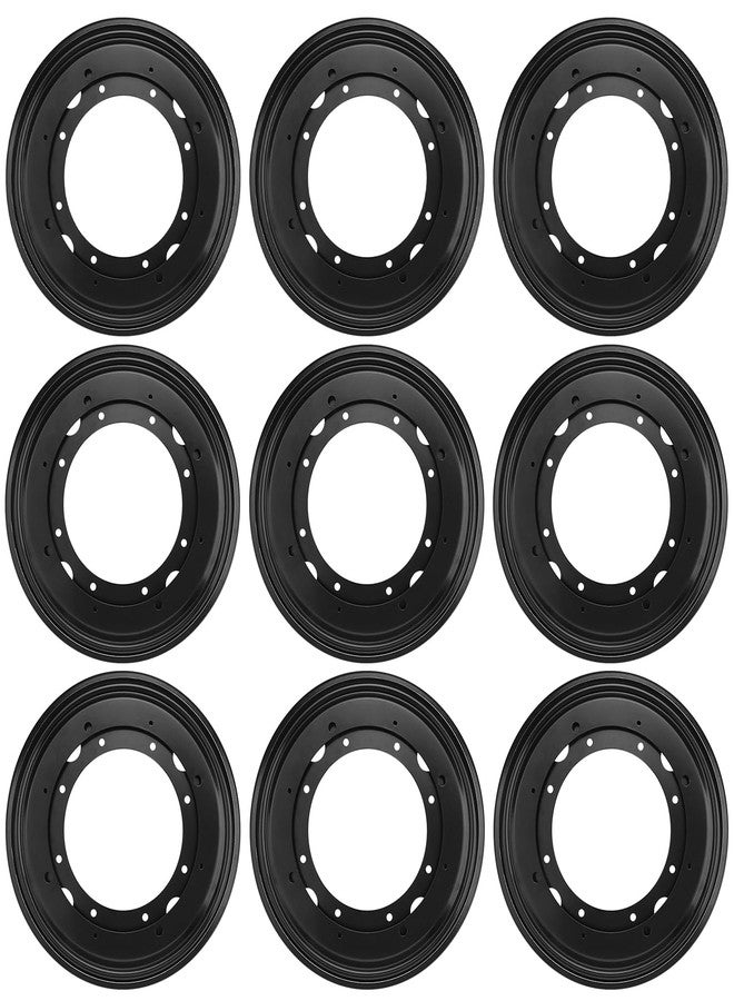 GENHAKON 9 PCS 8 Inch Black Lazy Susan Turntable Bearing Plate, Easy Installation, Solid Metal Construction, for Home and Industrial - Image 1