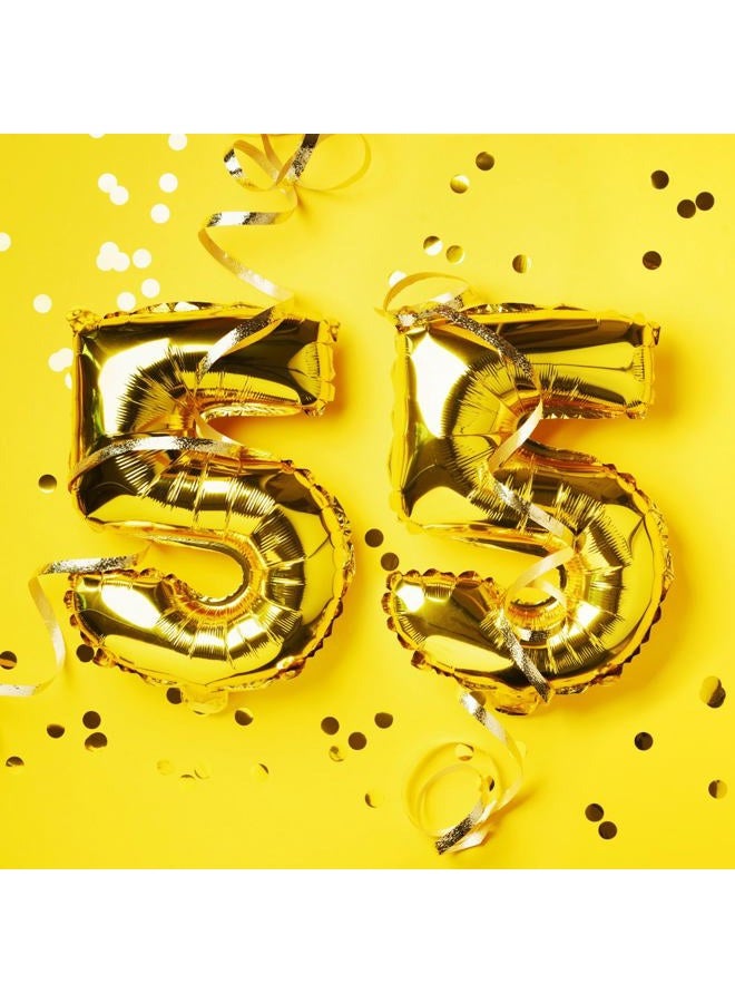 Simple polymer 41cm Gold 0-9 Number Balloons Foil Balloons Mylar Balloons for Party Decorations Party Supplies - Image 2