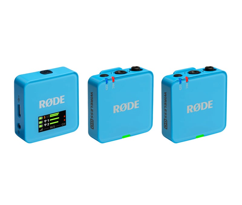 رود RODE Wireless GO Gen 3 Compact Digital Wireless Microphone System – BLUE WIGOGEN3BLU BLUE - Image 1