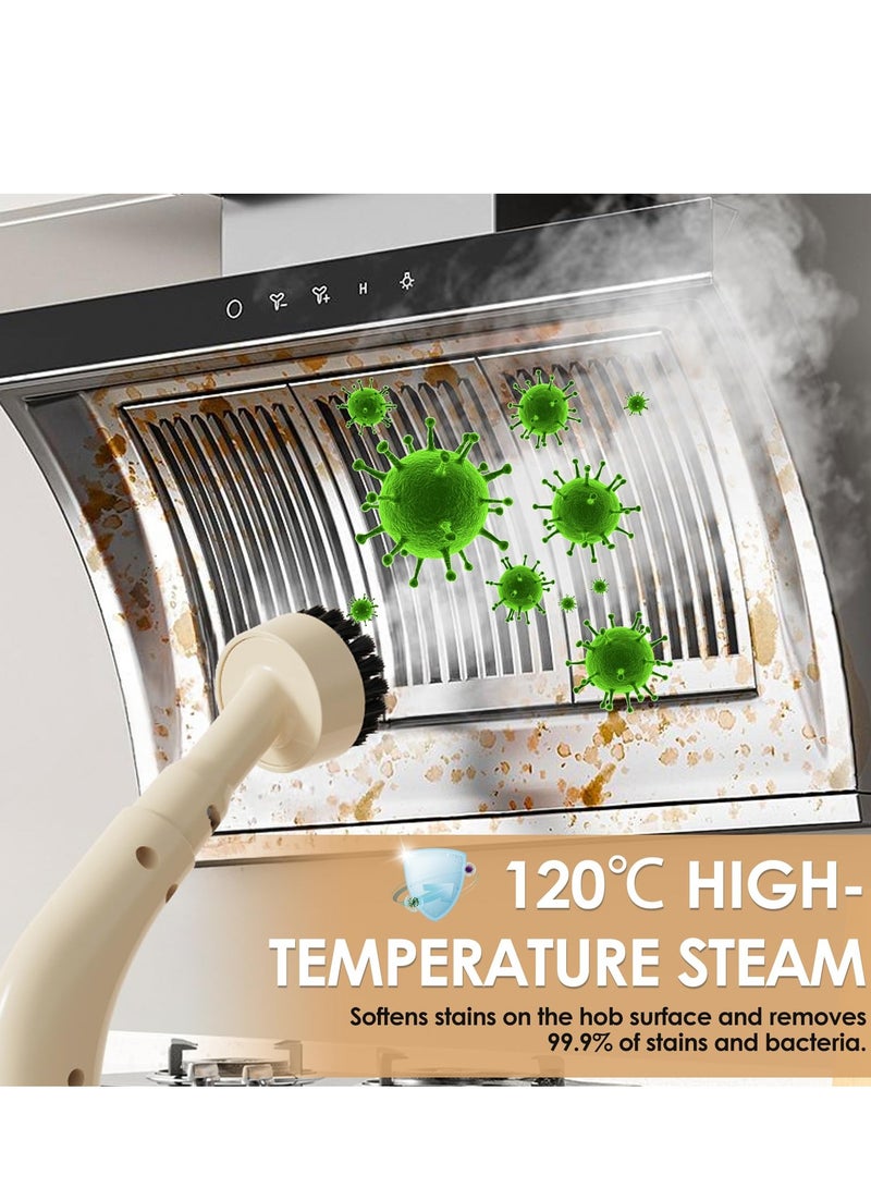 XiuWoo Steam Cleaner, Handheld Steam Cleaner with 8 Accessories, with 300 ml Tank, 3 Bar Steam Pressure, Use for Cleaning Sofas, Floors, Kitchens, Cars, Bathrooms, Windows, Clothes  - Image 5