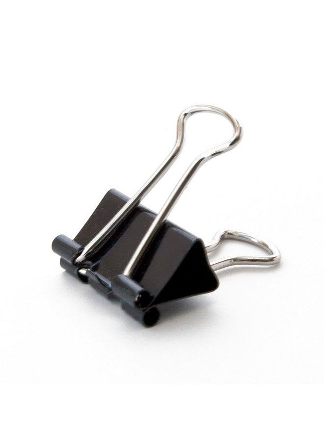 U Brands Binder Clips Small 3 4Inch Width 1 3Inch Paper Holding Capacity Black And Silver Steel 144Count 653U0824  - Image 4