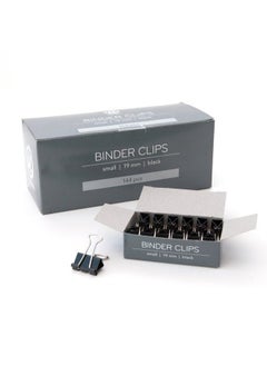 U Brands Binder Clips Small 3 4Inch Width 1 3Inch Paper Holding Capacity Black And Silver Steel 144Count 653U0824  - Image 3