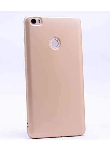 Megafox Teknoloji - Megafox Technology Xiaomi Mi Max Compatible Case Premier Silicone Cover, Gold - Image 1